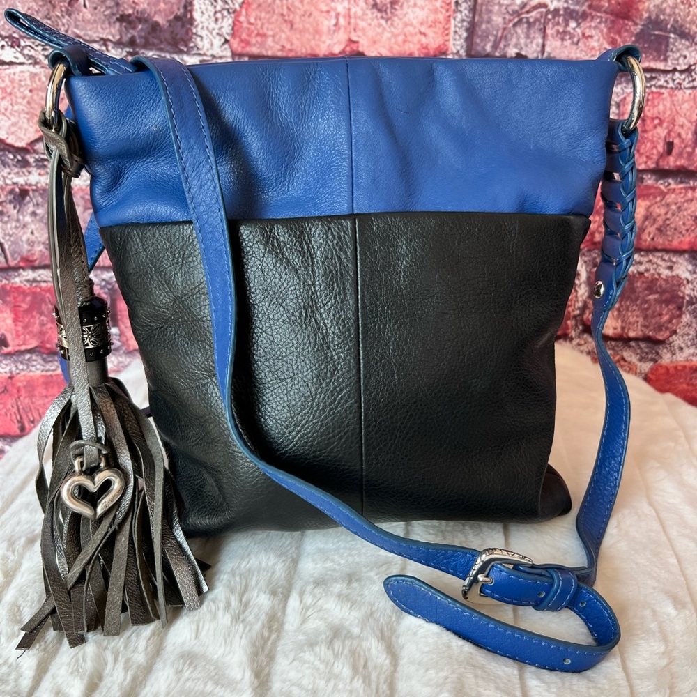 Brighton Klee Colorblock Pebbled Leather Crossbody Bag View 2